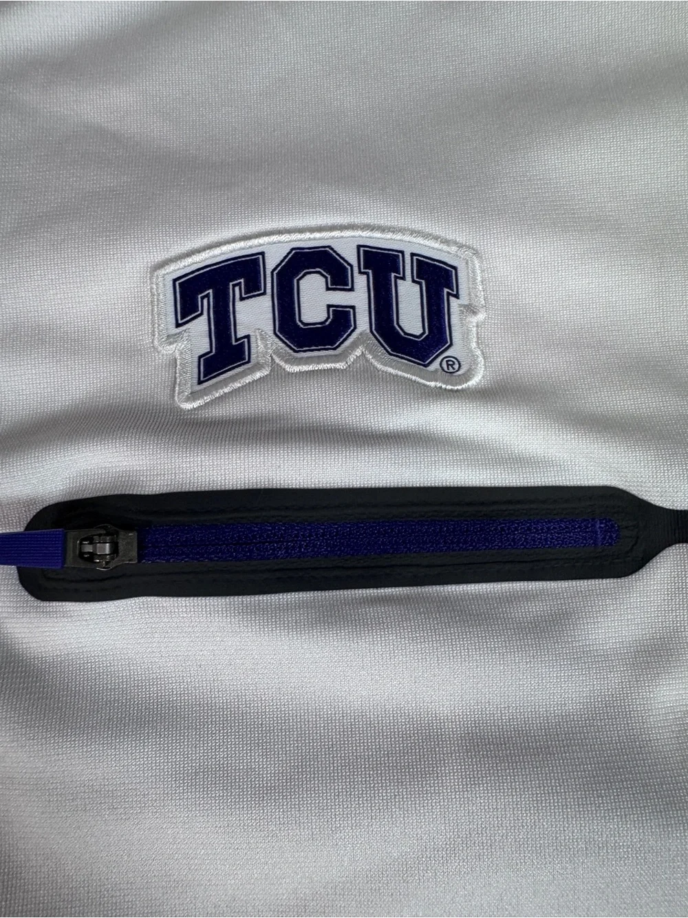 Nike TCU Horned Frogs Dri-FIT Quarter Zip Pullover White Men’s XL NCAA
